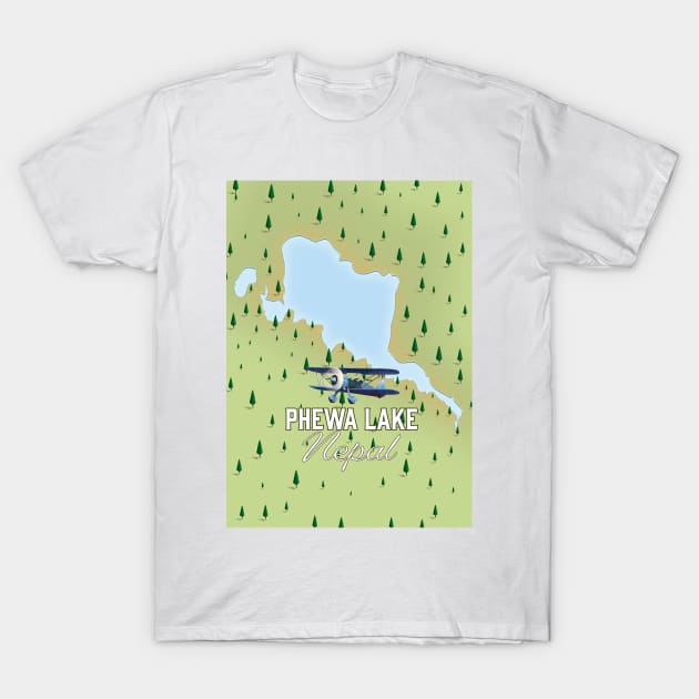 Phewa Lake Nepal T-Shirt by nickemporium1